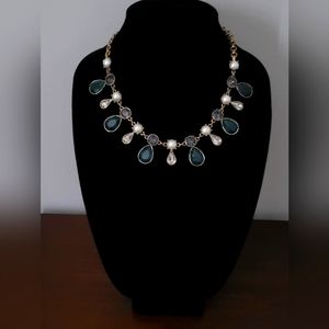 Jcrew classic necklace with multi-colored stones